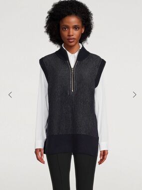 Won Hundred Zip-Front Wool Sweater Vest